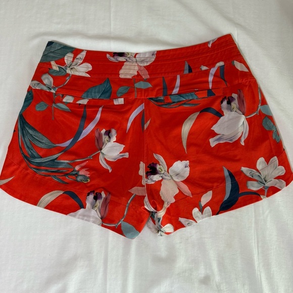 Athleta Women's Hudson Board Shorts Tropical Size 8 Orange Iris Garden Swim - Picture 7 of 7